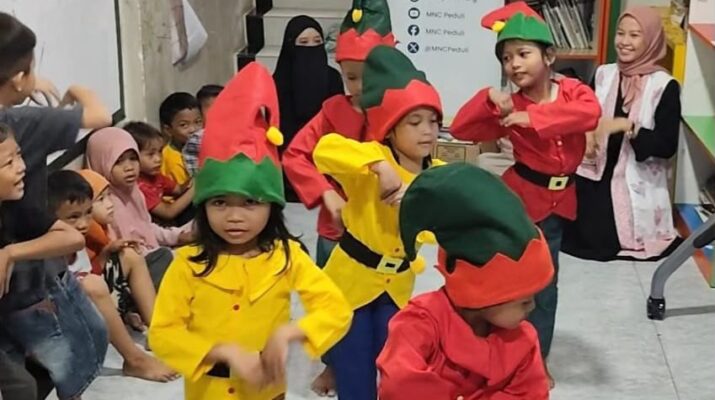 Anak-anak Antusias Ikuti Kegiatan Edukasi MNC Peduli di Rumah Baca Cahaya Ilmu